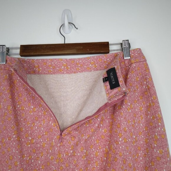 TALBOTS Printed Cotton Stretch Skirt Size 10 - Picture 7 of 9
